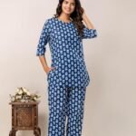 Women’s Premium Cotton Night Suit – Lightweight & Soft