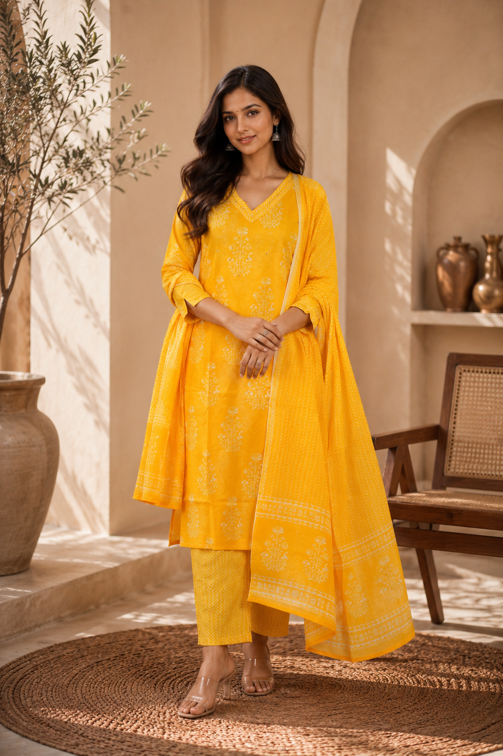 ChatGPT Image Jun 15, 2026, 03_09_43 PM Aabha Yellow Handwork Suit Set with Dupatta - Image 1