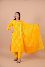 Aabha Yellow Handwork Suit Set with Dupatta