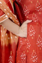 Gulnaar Rust Orange Embroidered Kurta Pant Dupatta Set for Women - Image 6
