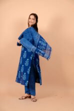 Aabha Blue Handwork Suit Set with Dupatta