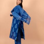 Aabha Blue Handwork Suit Set with Dupatta