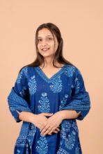 Aabha Blue Handwork Suit Set with Dupatta - Image 5