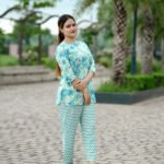 Nightwear Set | Premium Cotton Blend | Half Sleeve Top with Pyjama