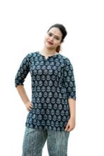 Women’s Cotton Night Suit Set | Soft Printed Top & Pajama | Comfortable Sleepwear for Home & Night - Image 2