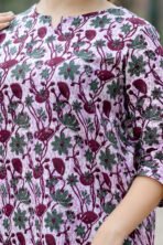Women’s Printed Nightwear Set | Breathable Cotton Lounge Wear | Relaxed Fit Sleep Suit - Image 5