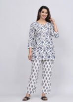 Rexxica Women's Premium Cotton Night Suit - Soft, Comfortable, Stylish Sleepwear for All Seasons - Image 4