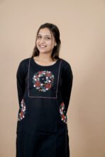 Aarohi Black Embroidered Kurta Set - Image 3