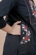 Aarohi Black Embroidered Kurta Set - Image 5