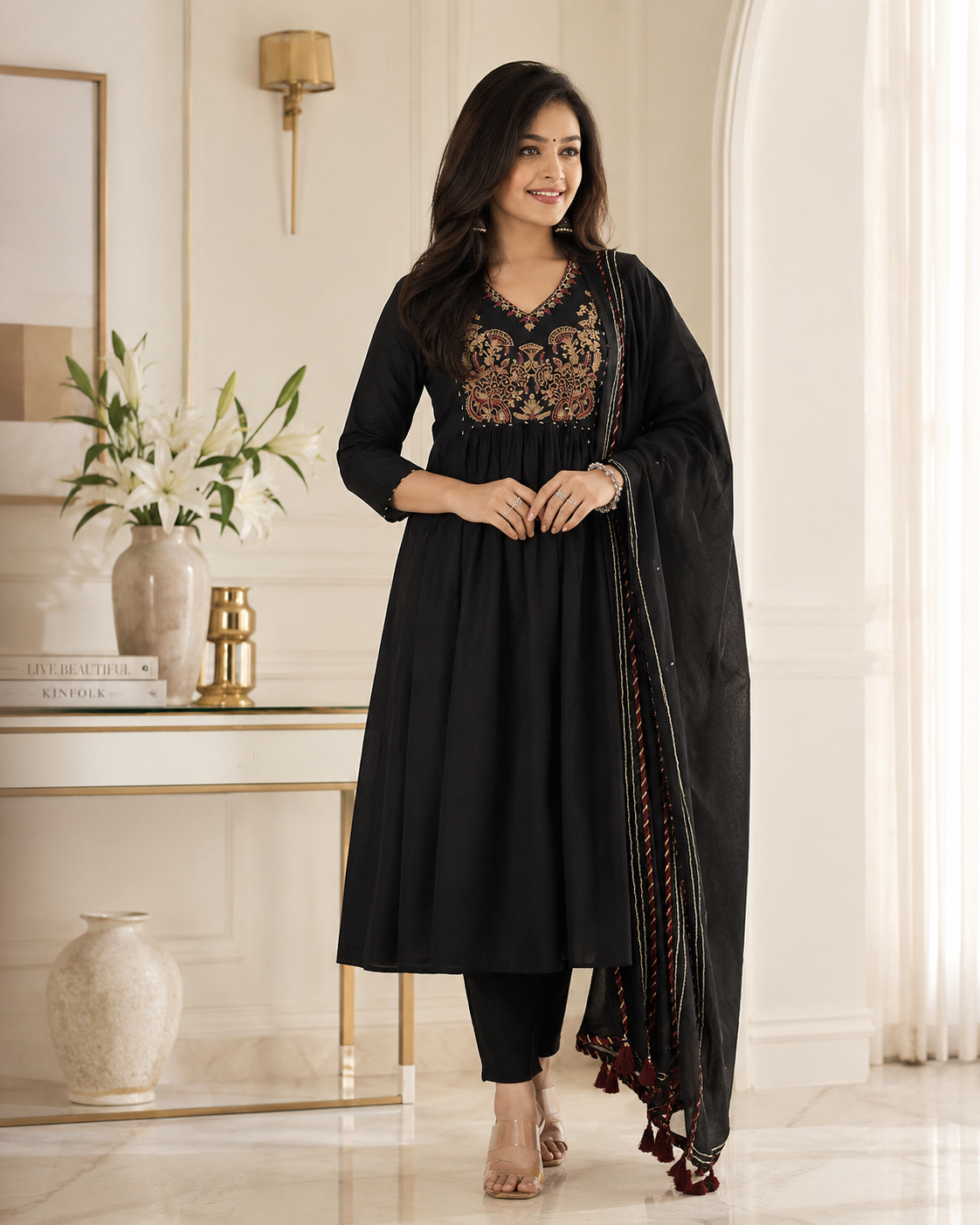ChatGPT Image Jun 15, 2026, 02_25_57 PM Noor Black Embroidered Suit Set with Dupatta - Image 1