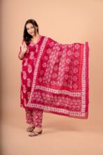 Meher Hand Worked Cotton Suit Set with Dupatta