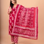 Meher Hand Worked Cotton Suit Set with Dupatta
