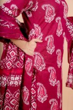 Meher Hand Worked Cotton Suit Set with Dupatta - Image 4