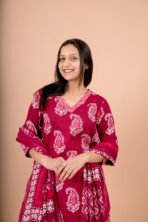 Meher Hand Worked Cotton Suit Set with Dupatta - Image 3
