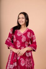 Meher Hand Worked Cotton Suit Set with Dupatta - Image 3
