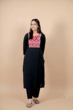 Ruhani Black Handwork Kurta Set