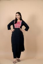 Ruhani Black Handwork Kurta Set - Image 2