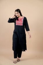 Ruhani Black Handwork Kurta Set - Image 4