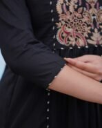 Noor Black Embroidered Suit Set with Dupatta - Image 5